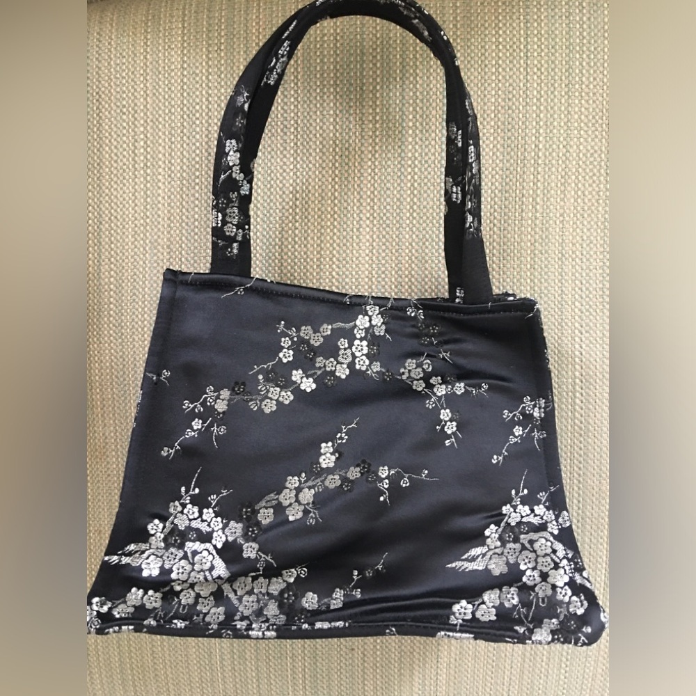 Silk Cherry Bloom Small Tote New